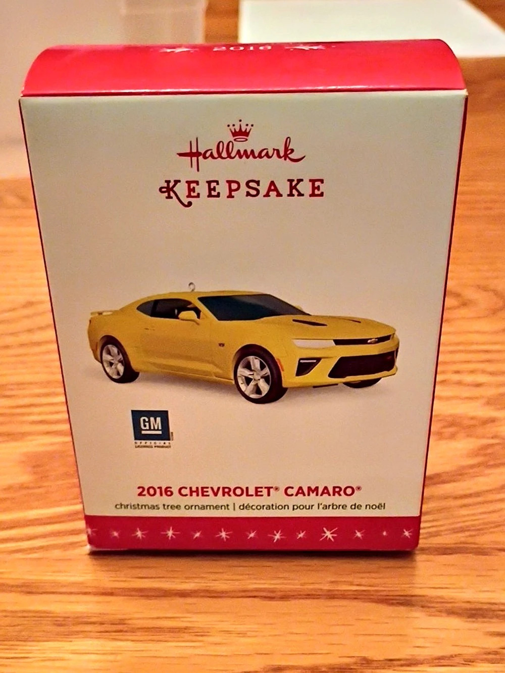 Hallmark 2016 Chevrolet Camaro Christmas Tree Ornament Yellow